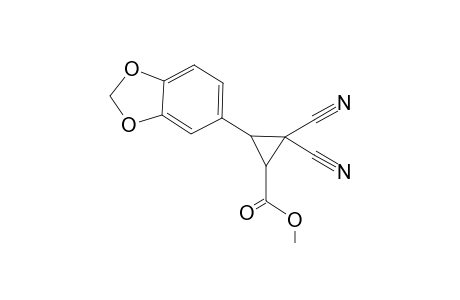 1-(Methoxycarbonyl)-2-(3',4'-methylenedioxyphenyl)-2,3-dicyanocyclopropane