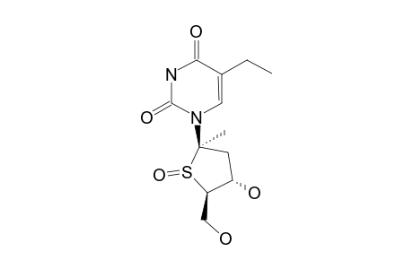 2'-DEOXY-5-ETHYL-1'-METHYL-4'-THIO-BETA-URIDINE-(R)-SULFOXIDE