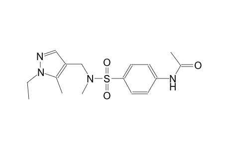 N-(4-{[[(1-ethyl-5-methyl-1H-pyrazol-4-yl)methyl](methyl)amino]sulfonyl}phenyl)acetamide