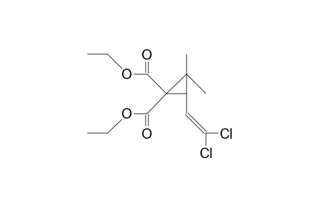 1,1-Bis(ethoxycarbonyl)-2,2-dimethyl-3-(2,2-dichloro-vinyl)-cyclopropane