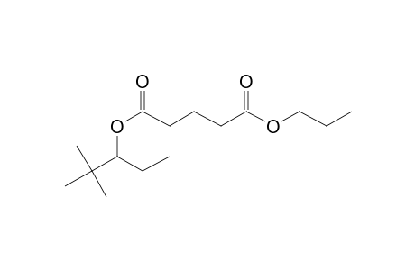 Glutaric acid, 2,2-dimethylpent-3-yl propyl ester