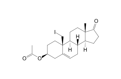 Androst-5-en-17-one, 3-(acetyloxy)-19-iodo-, (3.beta.)-