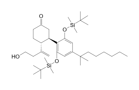(3R,4R)-3-[4-(1',1'-Dimethylheptyl)-2,6-bis(tert-butyldimethylsilyloxy)phenyl]-4-[2'-(4'-hydroxybut-1'-enyl)]cyclohexan-1-one