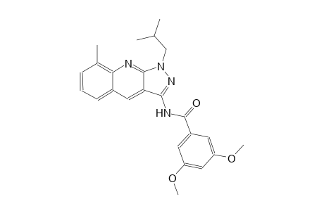 N-(1-isobutyl-8-methyl-1H-pyrazolo[3,4-b]quinolin-3-yl)-3,5-dimethoxybenzamide