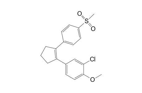 2-Chloranyl-1-methoxy-4-[2-(4-methylsulfonylphenyl)cyclopenten-1-yl]benzene