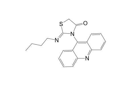 2-Butyl-3-(acrydin-9'-yl)imino-1,3-thiazolidin-4-one