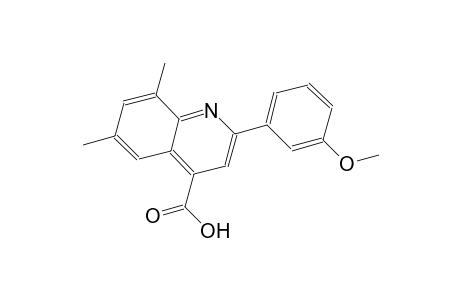 2-(3-methoxyphenyl)-6,8-dimethyl-4-quinolinecarboxylic acid