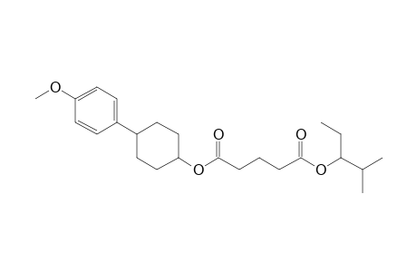 Glutaric acid, 2-methylpent-3-yl 4-(4-methoxyphenyl)cyclohexyl ester