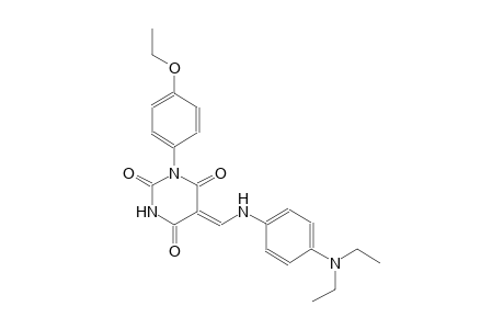 (5Z)-5-{[4-(diethylamino)anilino]methylene}-1-(4-ethoxyphenyl)-2,4,6(1H,3H,5H)-pyrimidinetrione