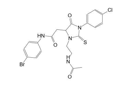 4-imidazolidineacetamide, 3-[2-(acetylamino)ethyl]-N-(4-bromophenyl)-1-(4-chlorophenyl)-5-oxo-2-thioxo-