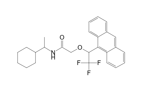 N-(1-Cyclohexylethyl)-.alpha.-[1-(9-anthryl)-2,2,2-trifluoroethoxy]acetamide
