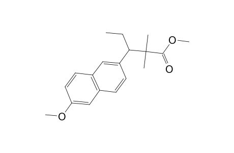 2-Naphthalenepropionic acid, .beta.-ethyl-6-methoxy-.alpha.,.alpha.-dimethyl-, methyl ester