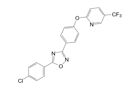 5-(p-chlorophenyl)-3-{p-{[5-(trifluoromethyl)-2-pyridyl]oxy}phenyl}-1,2,4-oxadiazole