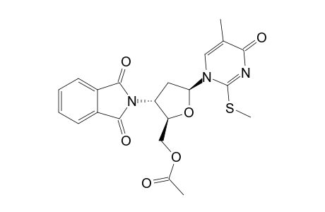 1-(5-O-ACETYL-2,3-DIDEOXY-3-PHTHALIMIDO-BETA-D-ERYTHRO-PENTOFURANOSYL)-5-METHYL-2-METHYLTHIOPYRIMIDIN-4(1H)-ONE