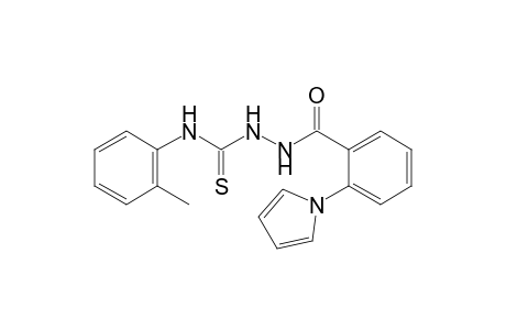 1-[o-(pyrrol-1-yl)benzoyl]-3-thio-4-o-tolylsemicarbazide