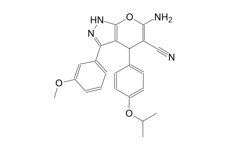 6-amino-4-(4-isopropoxyphenyl)-3-(3-methoxyphenyl)-1,4-dihydropyrano[2,3-c]pyrazole-5-carbonitrile