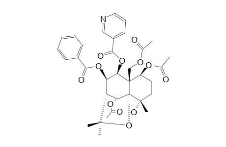 1-BETA,5-ALPHA,11-TRIACETOXY-7-BETA-BENZOYL-4-ALPHA-HYDROXY-8-BETA-NICOTINOYL-DIHYDROAGAROFURAN