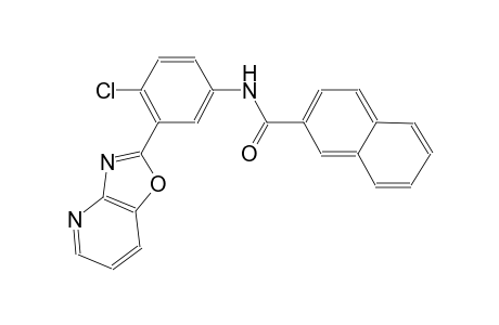 N-(4-chloro-3-[1,3]oxazolo[4,5-b]pyridin-2-ylphenyl)-2-naphthamide