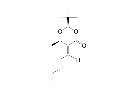 (E,2R,6R)-2-TERT.-BUTYL-6-METHYL-5-PENTYLIDEN-1,3-DIOXAN-4-ONE