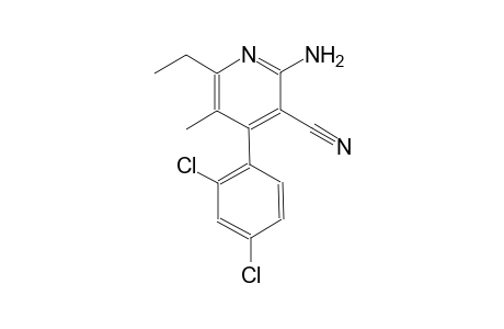 2-amino-4-(2,4-dichlorophenyl)-6-ethyl-5-methylnicotinonitrile