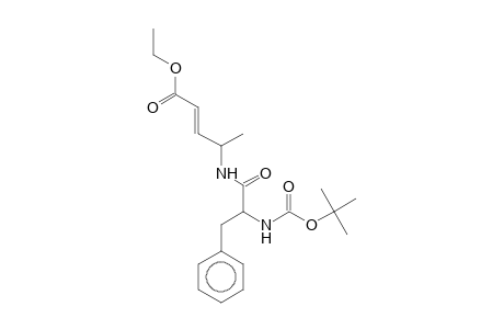 2-(E)-Pentenoic acid, (4S)-4-[(t-butoxycarbonyl-(S)-phenylalanyl)amino]-, ethyl ester