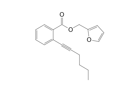 Furan-2-ylmethyl 2-hex-1-yn-1-ylbenzoate
