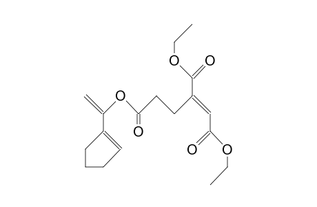 (Z)-1-Ethyl 6-(1-cyclopenten-1-yl-ethenyl) 3-carboethoxy-2-hexenedioate