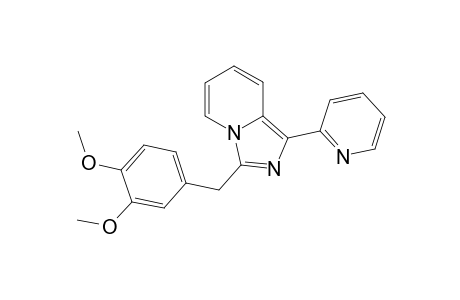 1-(2'-Pyridyl)-3-(3',4'-dimethoxyphenylmethyl)-2-azaindolizine