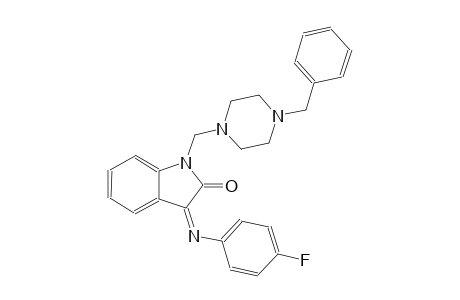 (3Z)-1-[(4-benzyl-1-piperazinyl)methyl]-3-[(4-fluorophenyl)imino]-1,3-dihydro-2H-indol-2-one