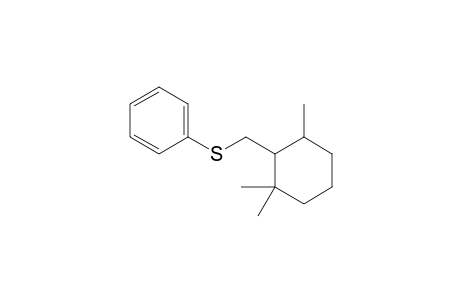 1,1,3-Trimethyl-2-[(phenylthio)methyl]-cyclohexane