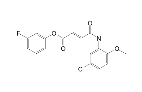 Fumaric acid, monoamide, N-(5-chloro-2-methoxyphenyl)-, 3-fluorophenyl ester