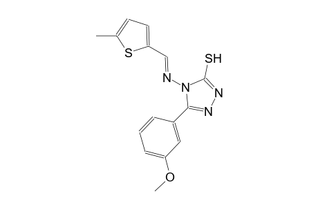 5-(3-methoxyphenyl)-4-{[(E)-(5-methyl-2-thienyl)methylidene]amino}-4H-1,2,4-triazole-3-thiol