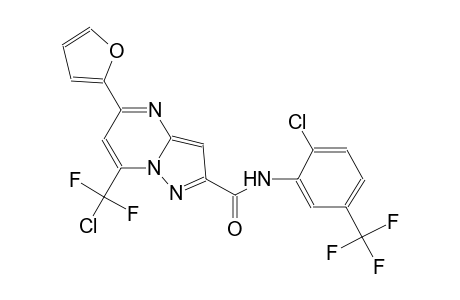 pyrazolo[1,5-a]pyrimidine-2-carboxamide, 7-(chlorodifluoromethyl)-N-[2-chloro-5-(trifluoromethyl)phenyl]-5-(2-furanyl)-