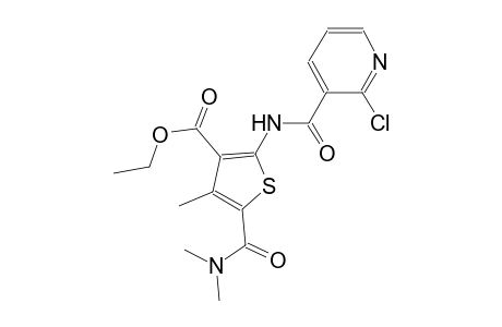 ethyl 2-{[(2-chloro-3-pyridinyl)carbonyl]amino}-5-[(dimethylamino)carbonyl]-4-methyl-3-thiophenecarboxylate