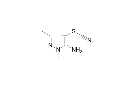 5-Amino-1,3-dimethyl-1H-pyrazol-4-yl thiocyanate