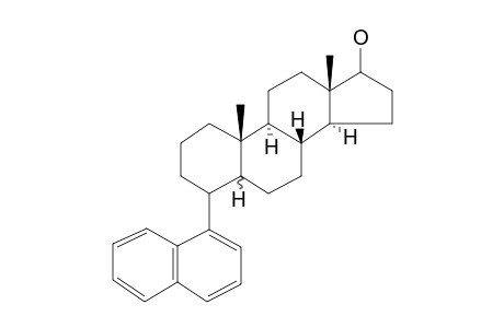 Androstan-17-ol, 4-[1-naphthyl]-