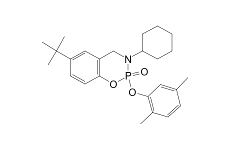 6-tert-butyl-3-cyclohexyl-3,4-dihydro-2-[(2,5-xylyl)oxy]-2H-1,3,2-benzoxazaphosphorine, 2-oxide
