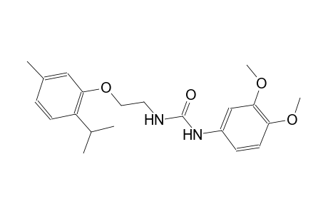 N-(3,4-dimethoxyphenyl)-N'-[2-(2-isopropyl-5-methylphenoxy)ethyl]urea