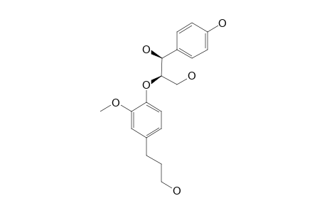 CHUSHIZISIN_D;ERYTHRO-1-(4-HYDROXYPHENYL)-2-[4-(3-HYDROXY-1-PROPYL)-2-METHOXYPHENOXY]-1,3-PROPANEDIOL
