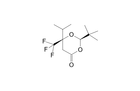 2R,6R-6-Isoropyl-2-(t-butyl)-6-(trifluoromethyl)-1,3-dioxan-4-one