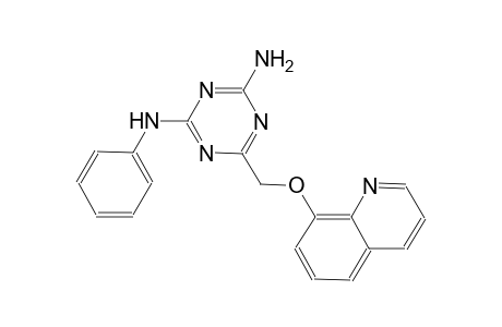 N~2~-phenyl-6-[(8-quinolinyloxy)methyl]-1,3,5-triazine-2,4-diamine