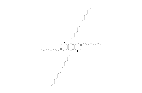 1,3-Oxazino[6,5-g][1,3]benzoxazine, 5,10-didodecyl-3,8-dihexyl-2,3,4,7,8,9-hexahydro-