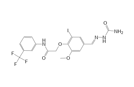 2-(4-{(E)-[(aminocarbonyl)hydrazono]methyl}-2-iodo-6-methoxyphenoxy)-N-[3-(trifluoromethyl)phenyl]acetamide