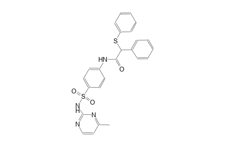 N-(4-{[(4-methyl-2-pyrimidinyl)amino]sulfonyl}phenyl)-2-phenyl-2-(phenylsulfanyl)acetamide
