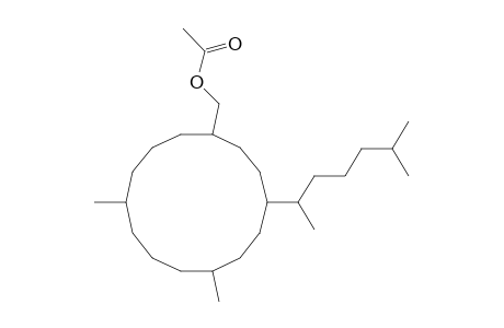 Cyclotetradecanemethanol, 4-(1,5-dimethylhexyl)-7,11-dimethyl-, acetate