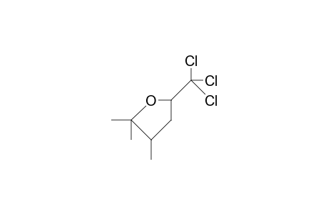 2,2,3-Trimethyl-5-trichloromethyl-tetrahydrofuran-(cis)