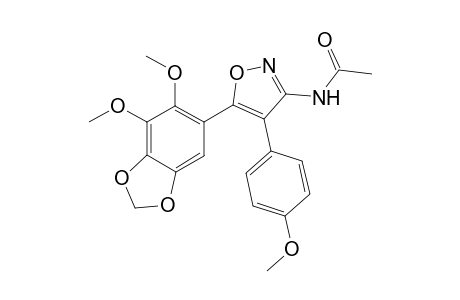 N-[5-(6,7-Dimethoxy-1,3-benzodioxol-5-yl)-4-(4-methoxyphenyl)-3-isoxazolyl]acetamide