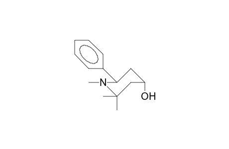 trans-1-Aza-1-methyl-2,2-dimethyl-5E-phenyl-4-cyclohexanol