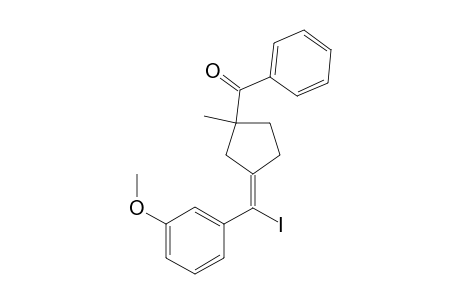 (E)-(3-(Iodo(3-methoxyphenyl)methylene)-1-methylcyclopentyl)(phenyl)methanone