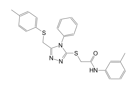 acetamide, N-(3-methylphenyl)-2-[[5-[[(4-methylphenyl)thio]methyl]-4-phenyl-4H-1,2,4-triazol-3-yl]thio]-